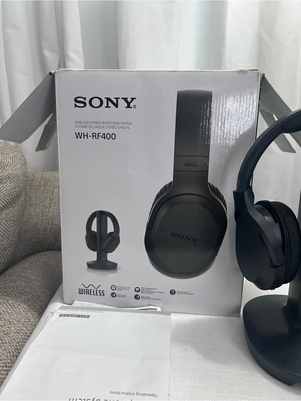 Sony Wireless Over-Ear Headphones - Black
